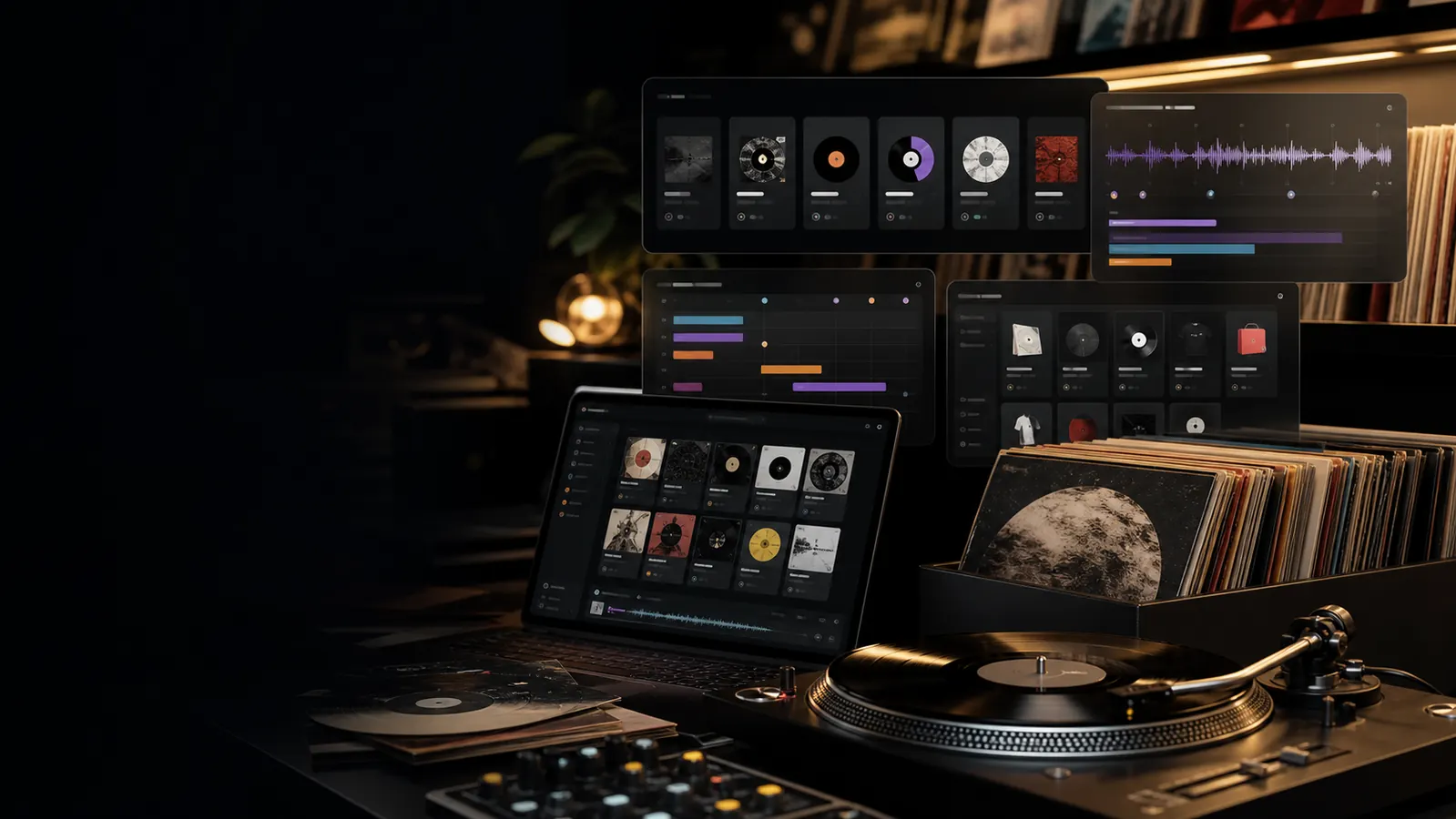 DJ organizando una biblioteca musical con VinylClass